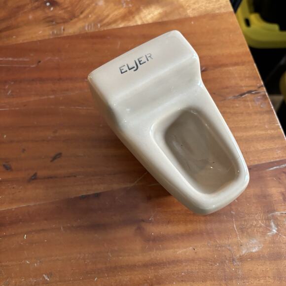 Rare Vintage Eljer Salesman Sample Cream Ceramic Toilet Store Display Piece - Picture 1 of 3